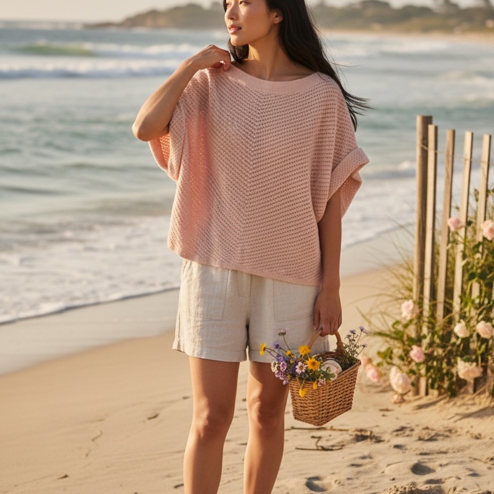 New Balance Soft Pink Knit Top - Picture 2 of 6